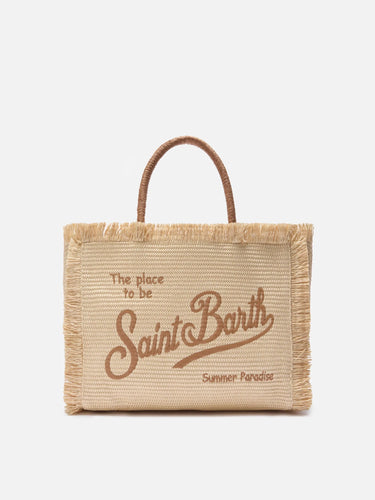 Borsa MC2 Saint Barth in paglia Vanity con Logo - Crush Store