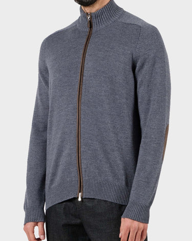 Cardigan Gran Sasso con Alcantara 23102 - Crush Store