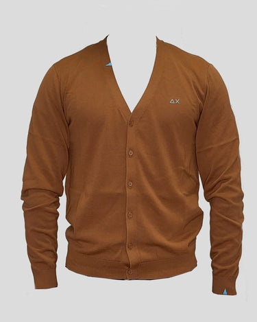 Cardigan Ruggine SUN68 in cotone K34104 - Crush Store