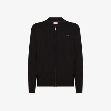 Cardigan SUN68 Full Zip in lana e cotone K45109 - Crush Store