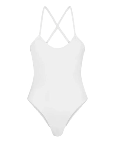 Costume con coppe F**K Bianco 0303WH - Crush Store