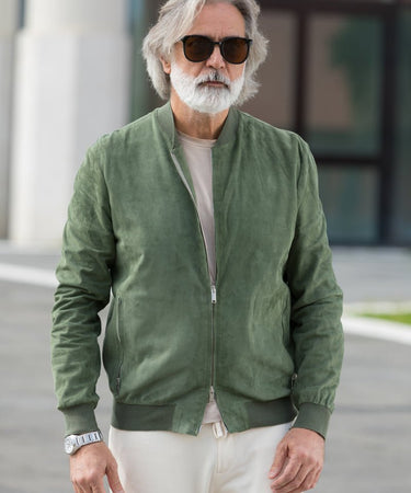 Giacca Volfagli in pelle scamosciata CENTAURO - Crush Store