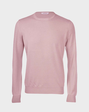 Maglioncino Girocollo Gran Sasso in Lana Vergine 55167 Rosa - Crush Store