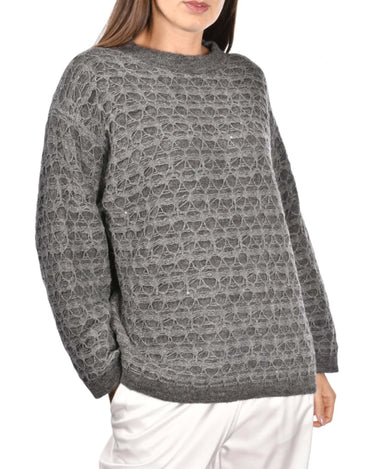 Maglione Donna Girocollo Gran Sasso a Rete - Crush Store