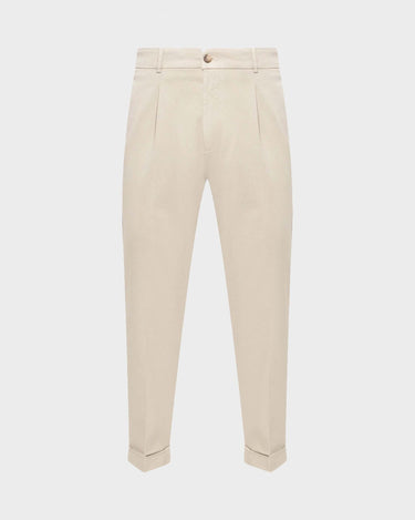 Pantaloni Gran Sasso Beige in Cotone 76119 - Crush Store