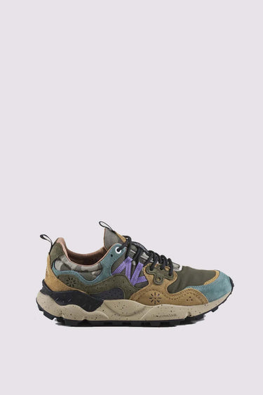 Sneakers Flower Mountain Petrolio - Fango - Grigio Camo C99 - Crush Store