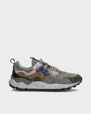Sneakers Flower Mountain YAMANO Suede e Lana Antracite - Crush Store