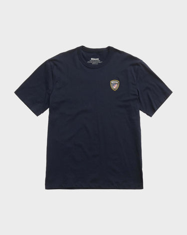 T-shirt Blauer FAXON con Logo Gommato - Crush Store