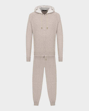Tuta Gran Sasso in Cashmere e Cotone Beige 57160 - Crush Store