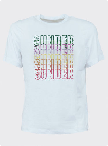 T-shirt RAINBOW Sundek Bianca - Crush Store