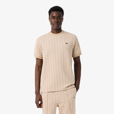 T-shirt Lacoste con monogramma jacquard TH1197