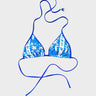 Bikini Sundek JENNIFER a Triangolo Blu Fantasia - Crush Store