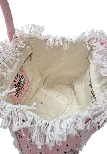 Borsa mare MC2 Saint Barth in cotone Bandana Rosa - Crush Store