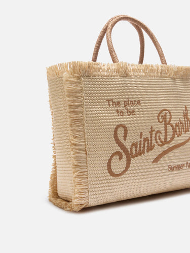 Borsa MC2 Saint Barth in paglia Vanity con Logo - Crush Store