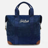 Borsone da Viaggio MC2 Saint Barth in Velluto Blu - Crush Store