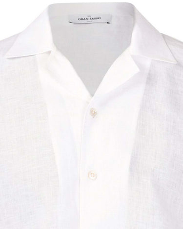Camicia Gran Sasso Bowling Manica Lunga in Lino 61148 - Crush Store