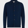 Cardigan MC2 Saint Barth Savile Blu in Lana Merino - Crush Store