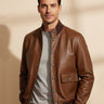 Giacca in Pelle Volfagli Bologna America - Crush Store