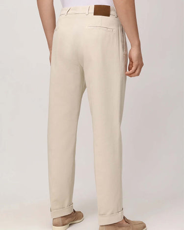 Pantaloni Gran Sasso Beige in Cotone 76119 - Crush Store