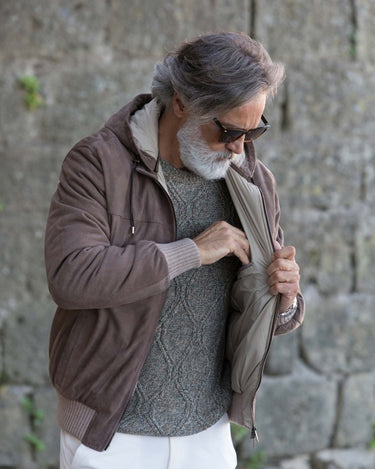 Piumino Volfagli Albizzi Scamosciato - Crush Store