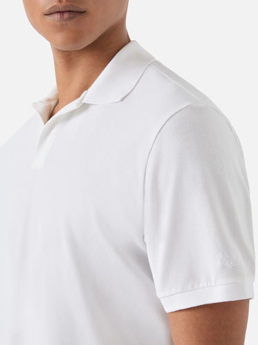 Polo MC2 Saint Barth Charles in piquet senza bottoni - Crush Store