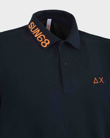 Polo SUN68 Collar Jacquard Fluo - Crush Store