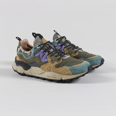 Sneakers Flower Mountain Petrolio - Fango - Grigio Camo C99 - Crush Store