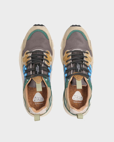 Sneakers Uomo Flower Mountain YAMANO 3 Beige e Verde - Crush Store
