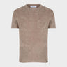 T-shirt Gran Sasso in Spugna Marrone 60141 - Crush Store