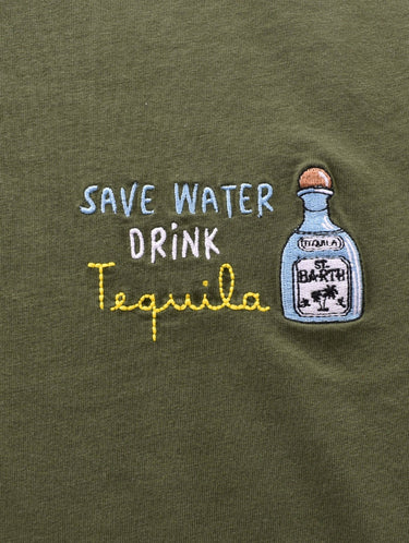 T-shirt MC2 Saint Barth Save Water Drink Tequila - Crush Store