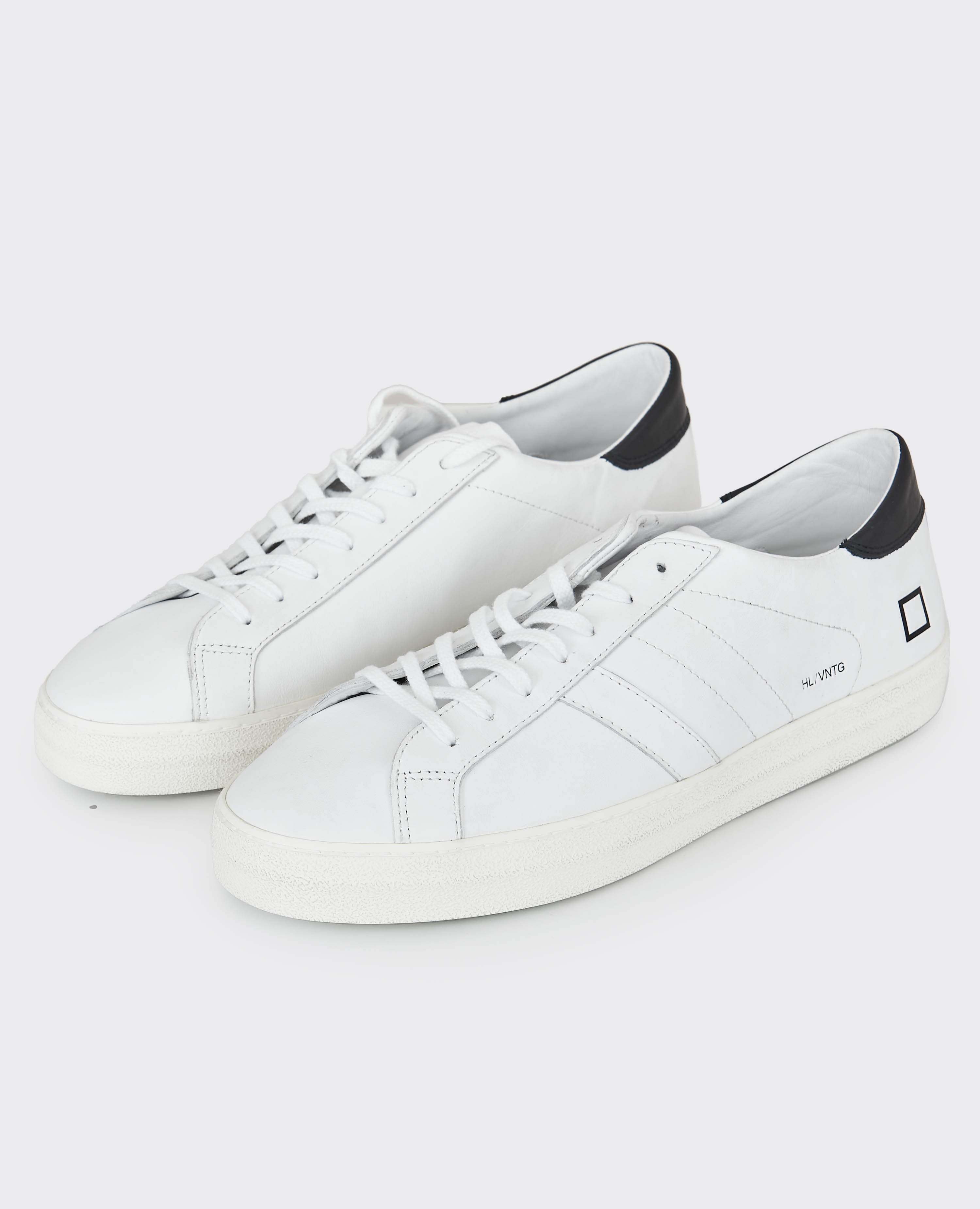 Sneakers DATE Hill Low Vintage Calf White - Black